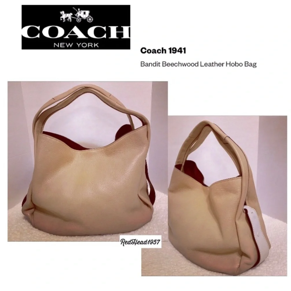 Coach 1941 Legacy Glovetanned Leather Bandit Beechwood HoBo Shoulder bag π₯°β₯οΈ π - Picture 3 of 9